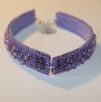 Lilac bangle by textile artist Mary Taylor