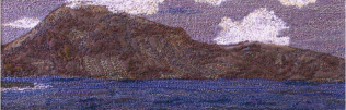 Clouds over Muck (textile by Mary Taylor)