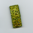 Lime brooch (2) by textile artist Mary Taylor